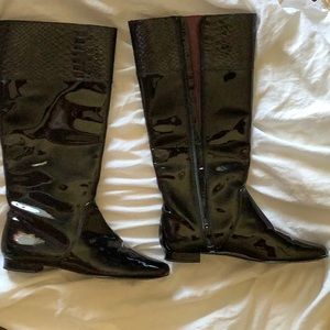 Coach Boots Patent Leather Boots 6B